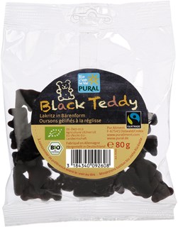Pural Black teddy ourson à la réglisse bio 80g - 4317